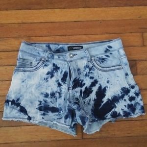 Girls Denim Tye-Dye Wash Shorts Size 16 XL